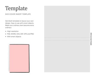 Dvd Cover Template Etsy