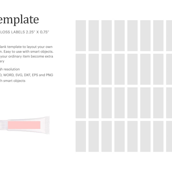 Lip Gloss Labels - Etsy