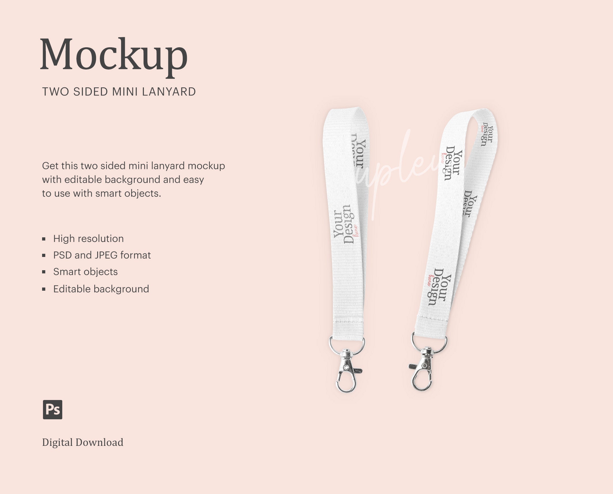 Download Lanyard Mock Up Mini Lanyard Mock Up Phone Strap Mock Up Etsy