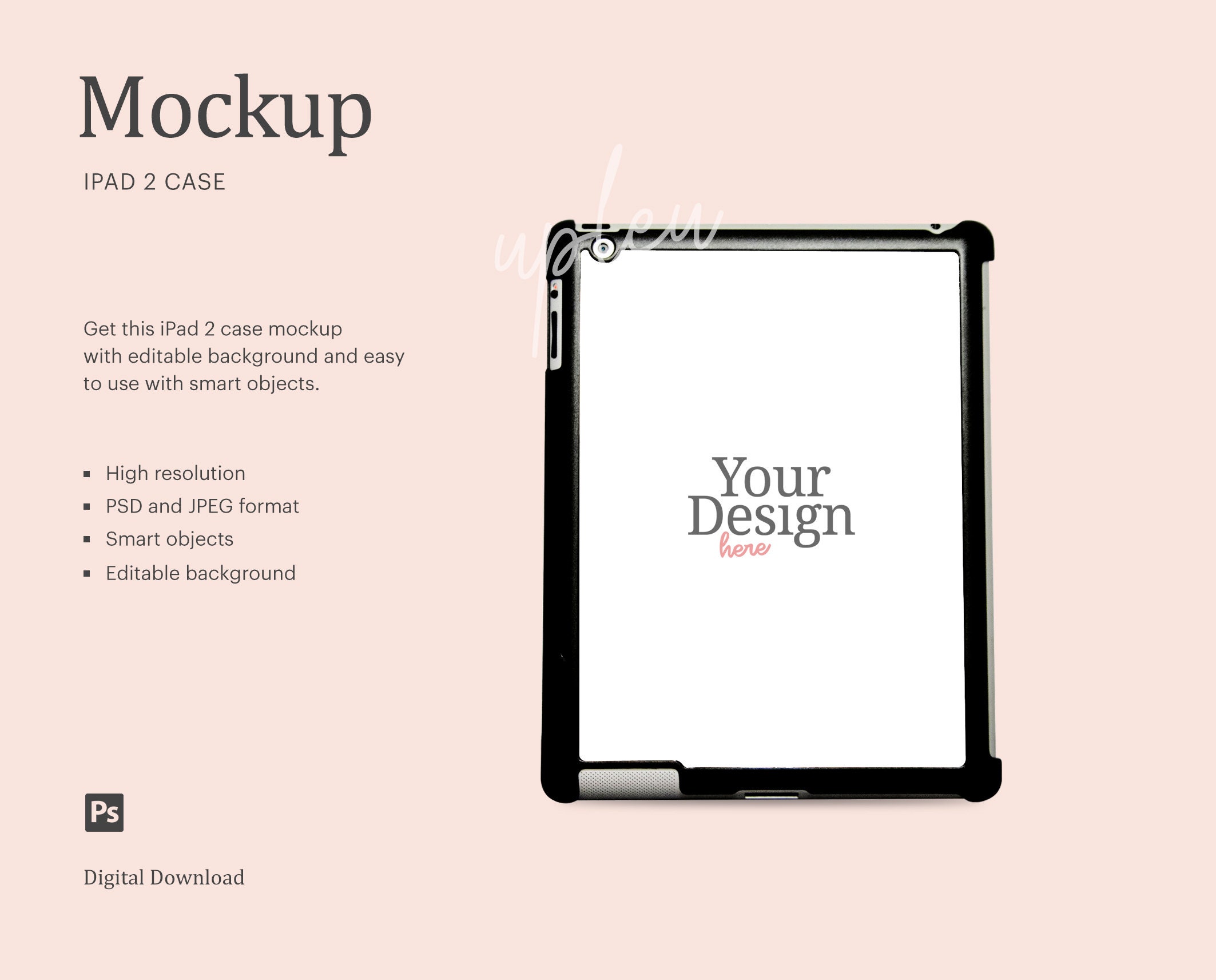 Download Ipad Case Mock Up Ipad 2 Case Mock Up Ipad 3d Case Mock Up Etsy