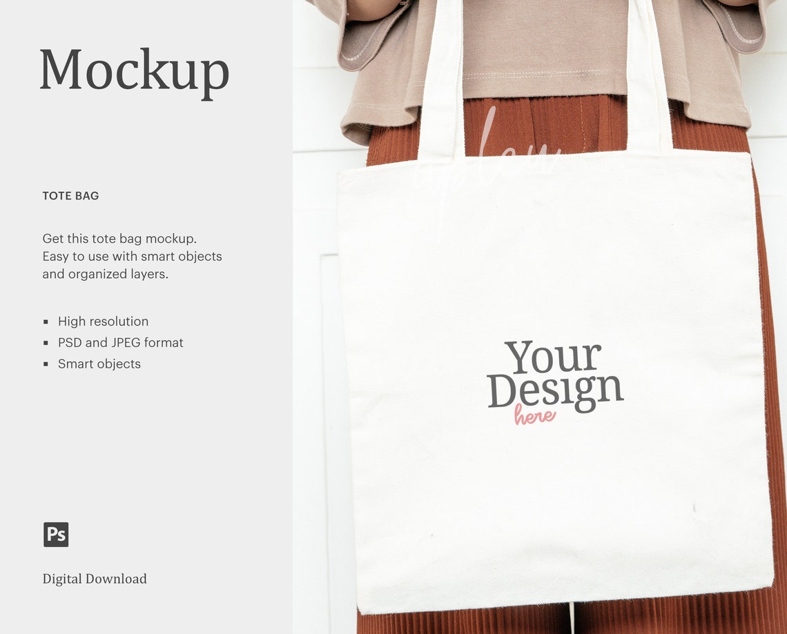 Tote Bag Mock Up Woman Holding Tote Bag Mock Up Blank Canvas - Etsy