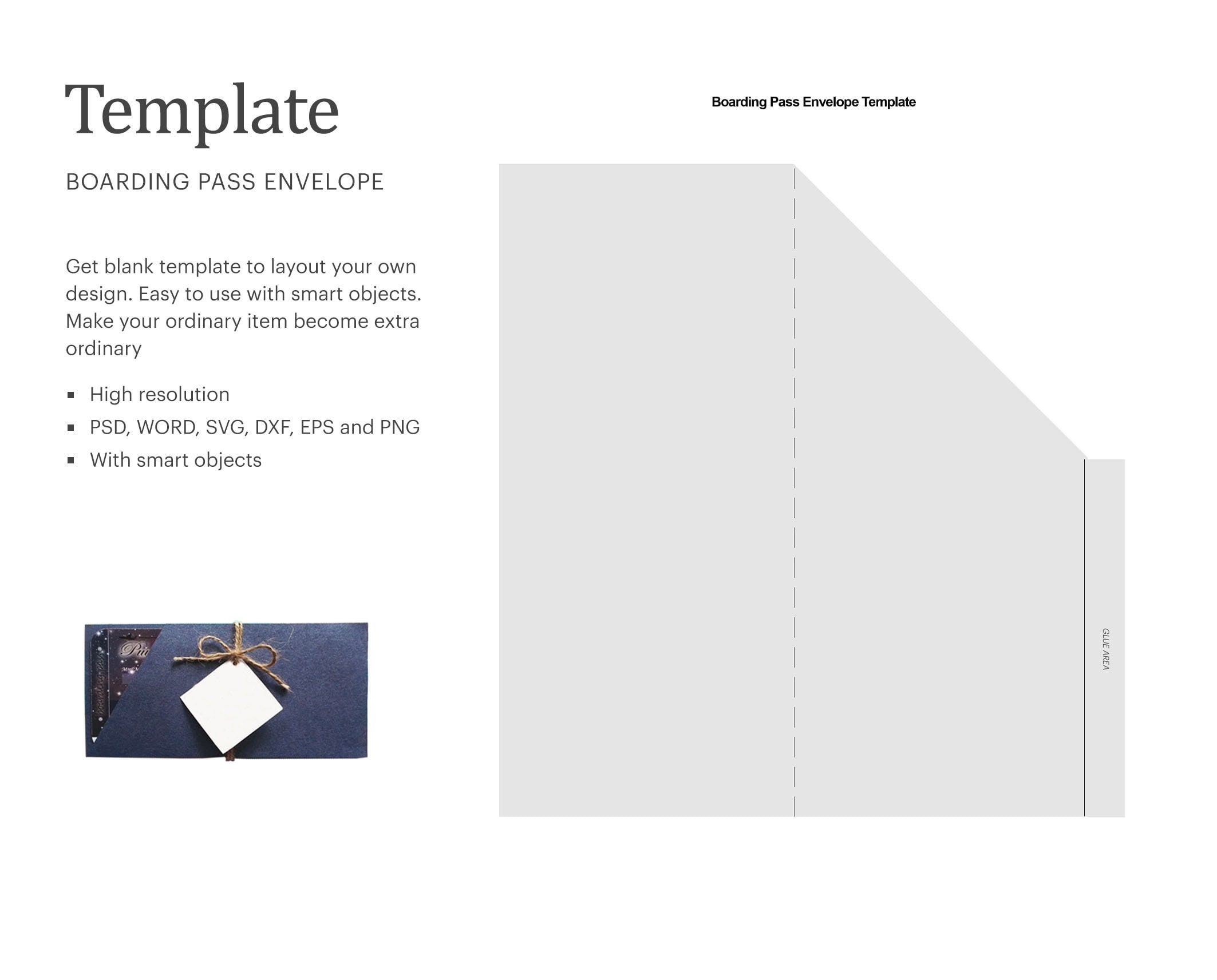 Boarding Pass Envelope Template Party Invitation Envelope Etsy Australia