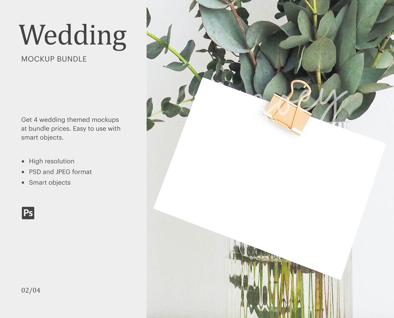 Download Invitation Mock Up Bundle-Wedding Theme Mock Up Mockup Mock | Etsy