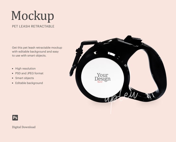 Download Pet Leash Mock Up Retractable Pet Leash Mock Up Dog Leash Etsy