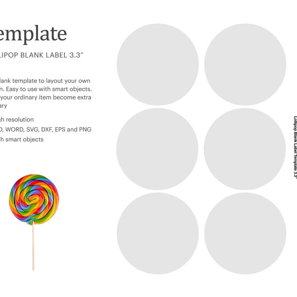 Lollipop Swirl Template - Etsy
