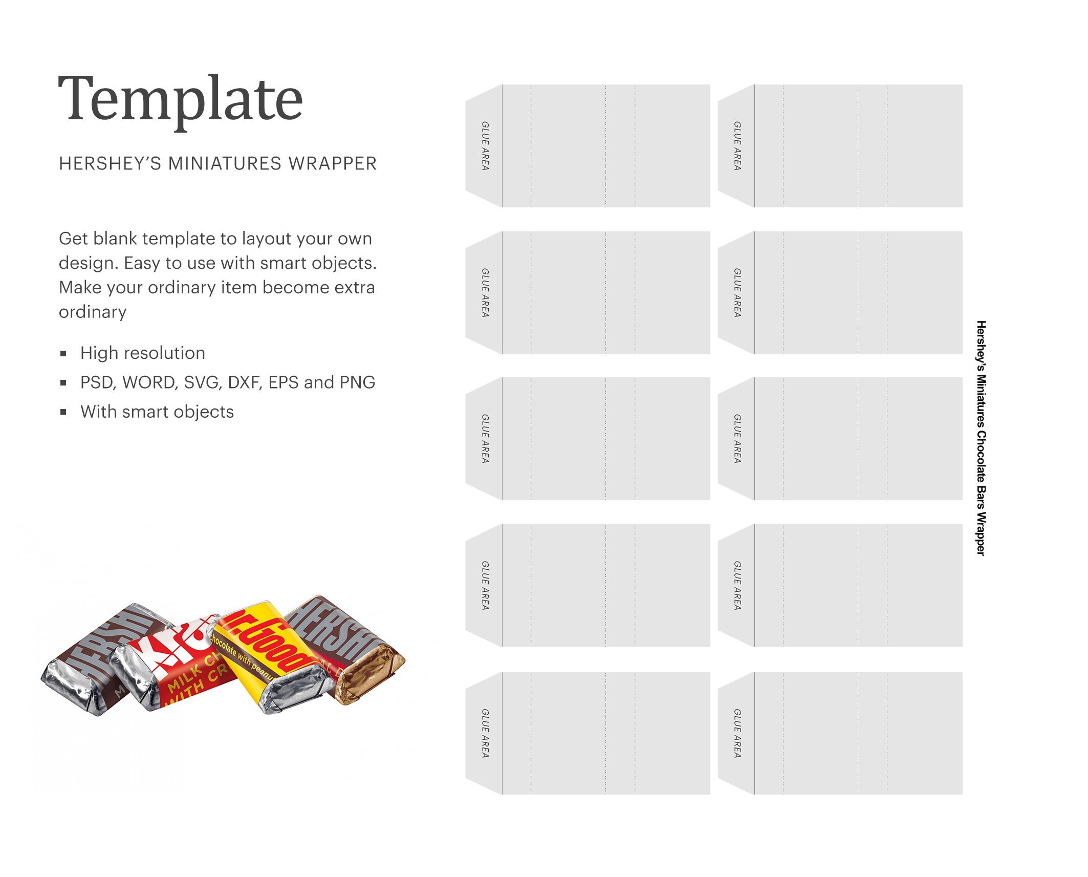 Miniature Candy Wrappers Template - Etsy Singapore