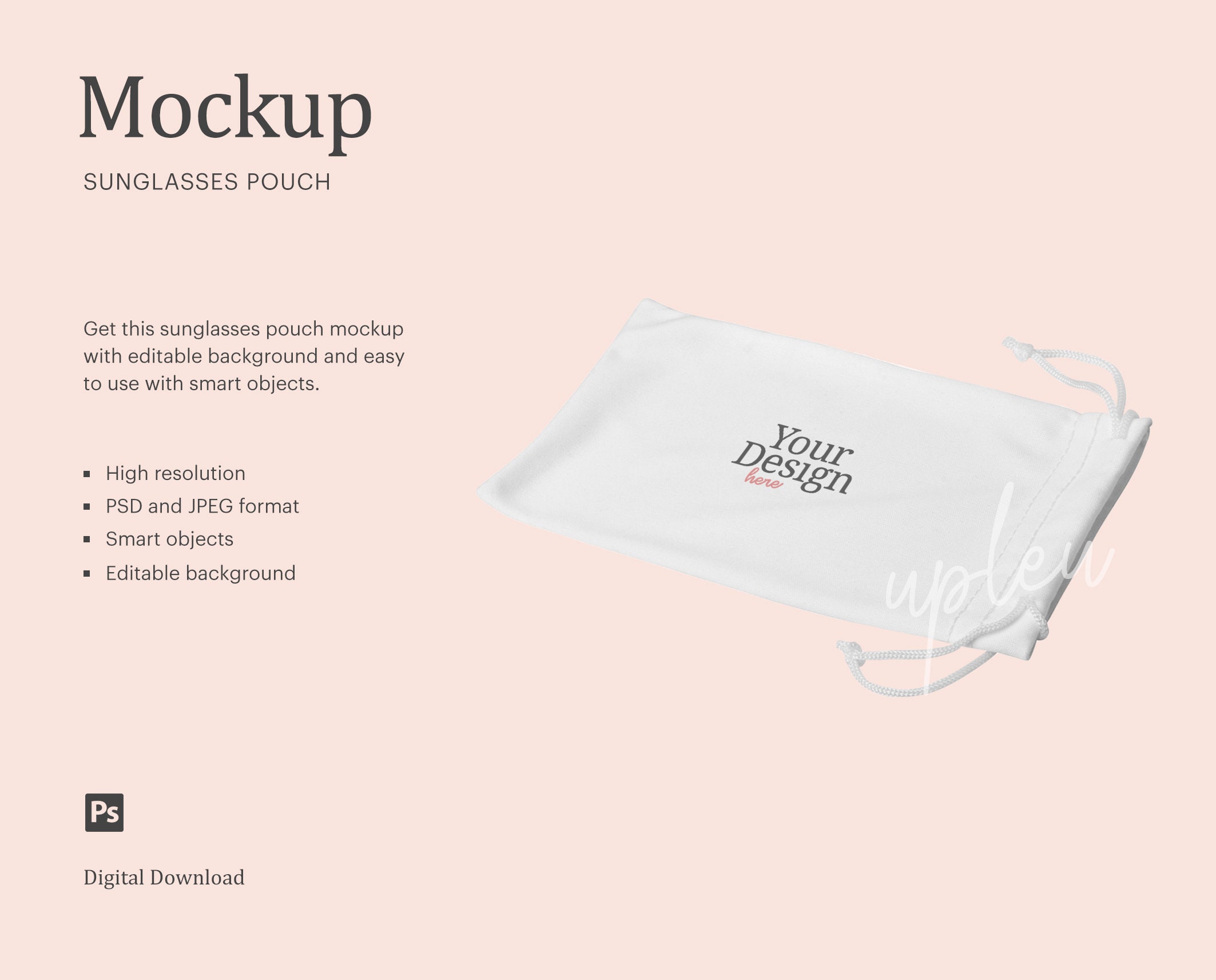 Download Small Pouch Mock Up Sunglasses Pouch Mockup Microfiber ...
