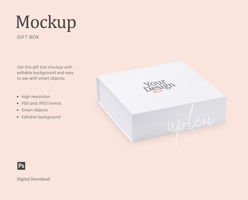 Download Gift Box Mock Up Magnetic Rigid Gift Box Mock Up ...