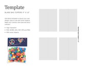 4" x 1.6" Candy Bag Topper Blank Template, Treat Bag Topper Template | Cricut Silhouette | Silhouette Studio | Paper Size Letter
