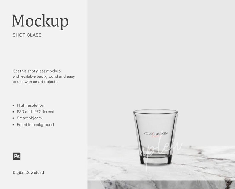 Shot Glass Mockup Blank Shot Glass Shot Glasses Clear Shot | Etsy