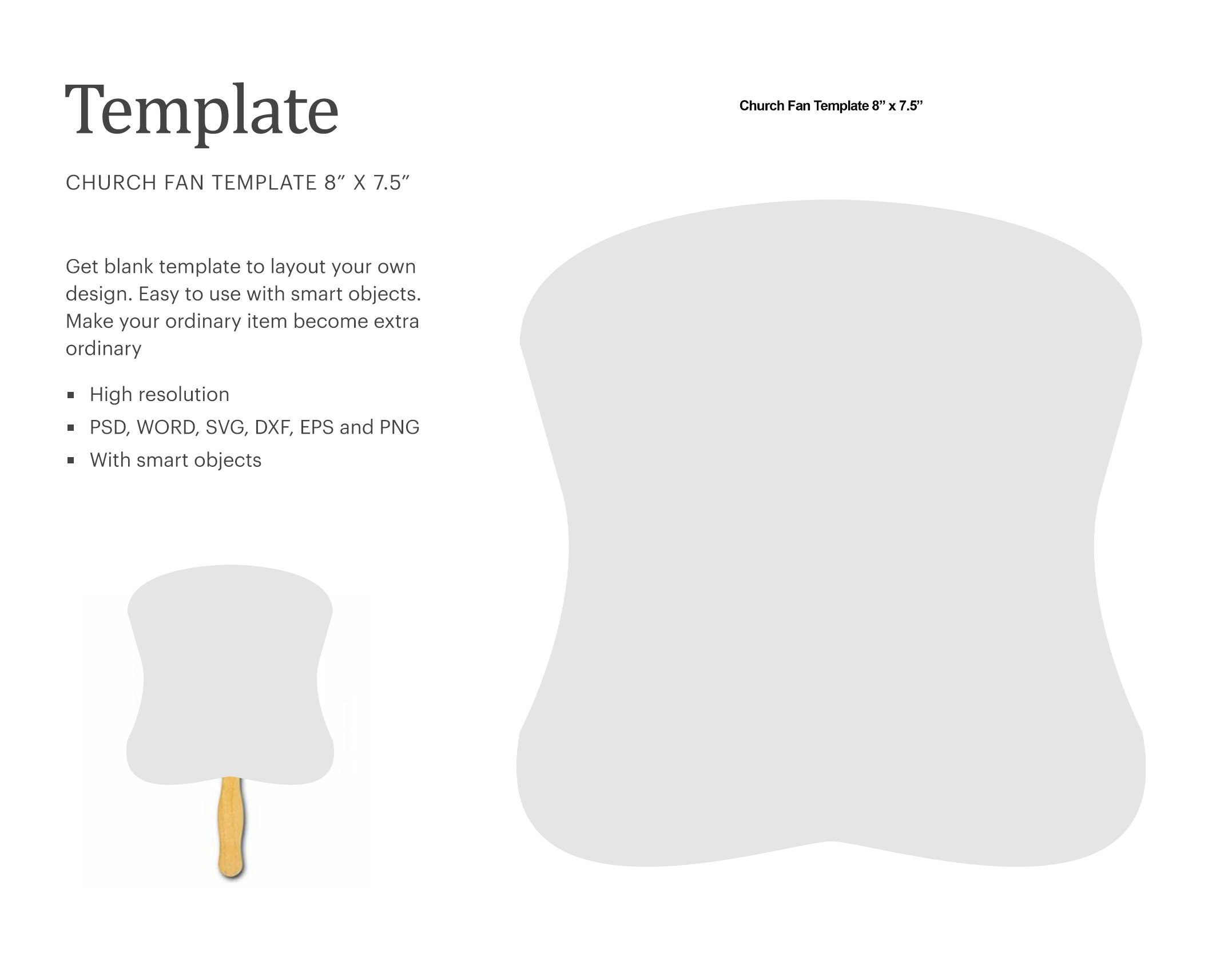 Free Printable Download Church Fan Template