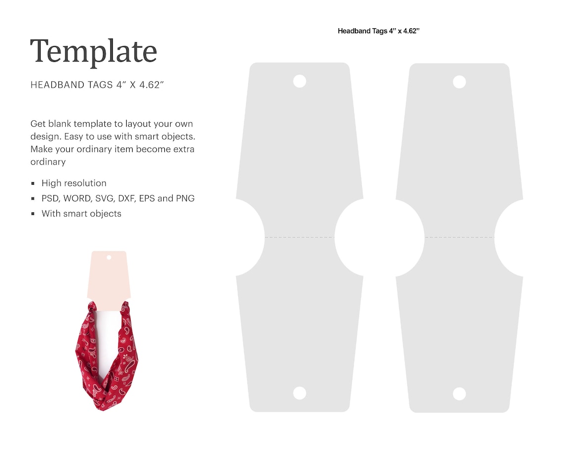 Headband Card Template