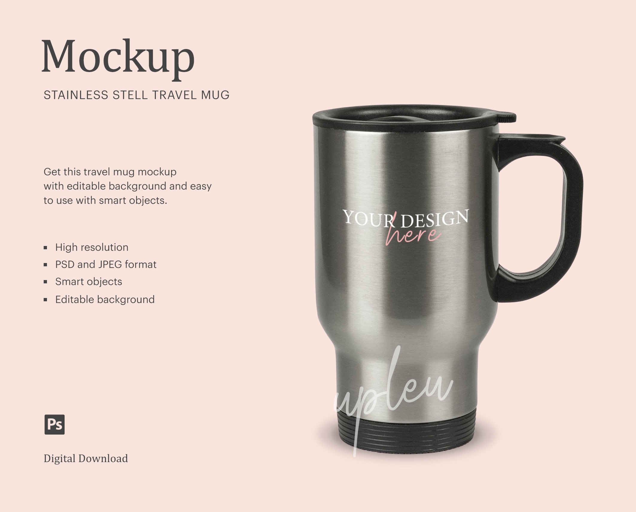 Travel Tumbler Mug Mockup #344256 - TemplateMonster