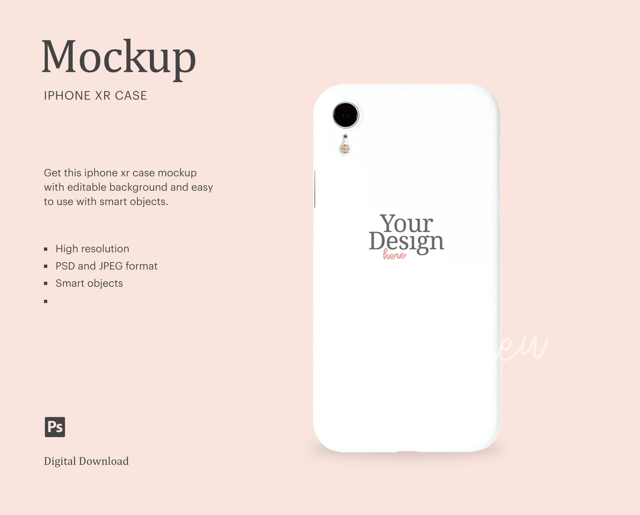 Download IPhone XR Case Mockup Sublimation iPhone Case Cover Mockup | Etsy