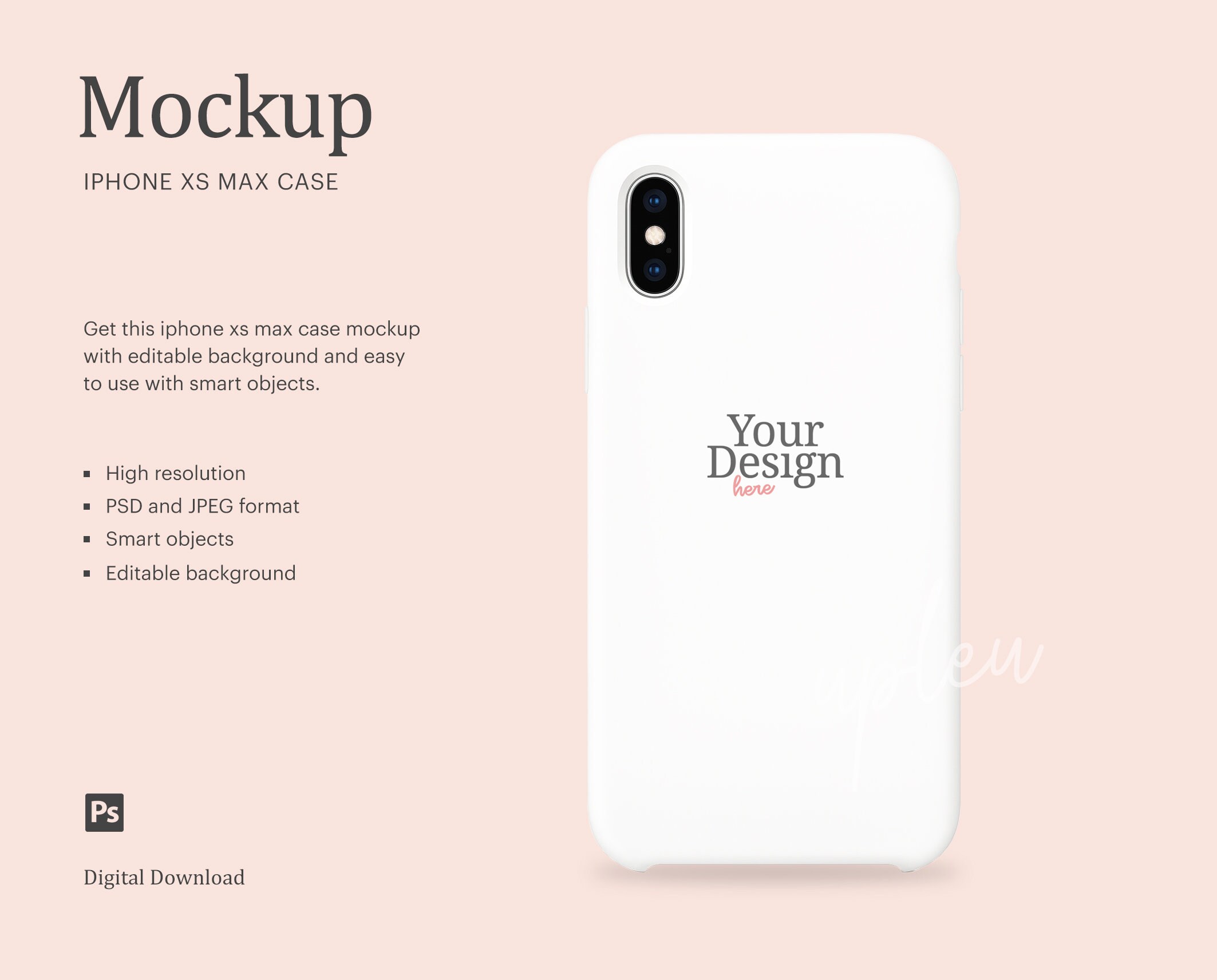 Download Iphone Xs Max Phone Case Mockup Sublimation Iphone Case Etsy