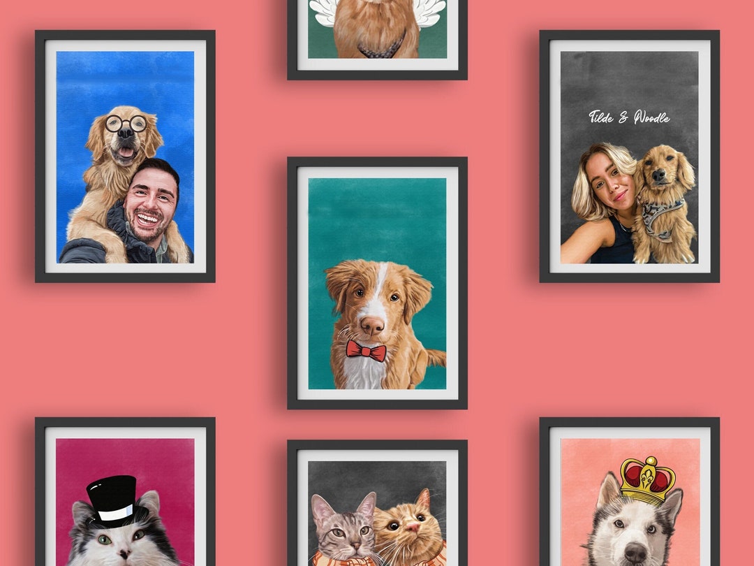 Animal Portrait, Turn Photo Into Portrait, Custom Portrait Painting for