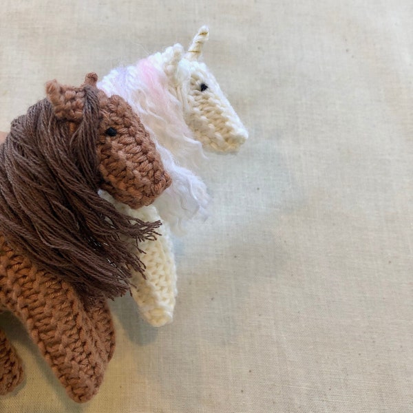 Horse/Unicorn PDF knitting pattern