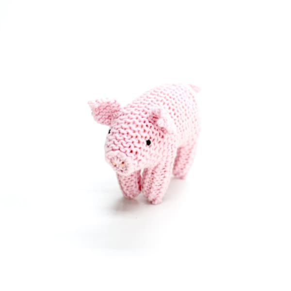 Pig PDF knitting pattern - Help the pigs