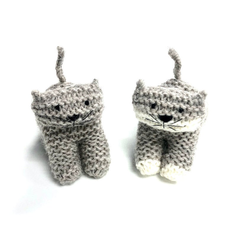 Cat PDF Knitting Pattern Help the Cats Etsy