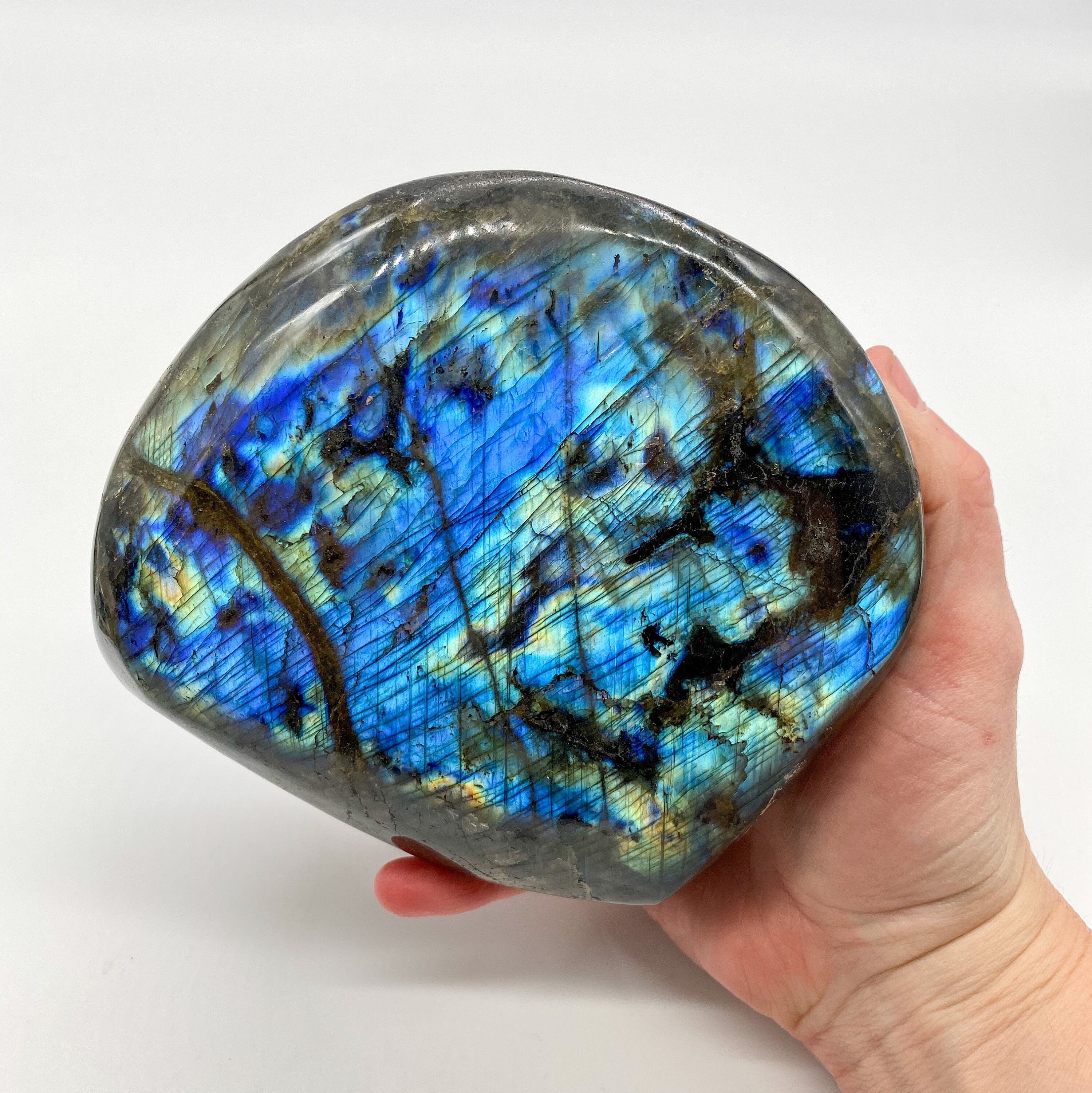 3.6LB Rainbow Labradorite Polished Freeform Full Flash Free Etsy