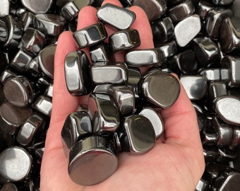 Hematite Tumble, Tumbled Hematite, Healing Hematite, Pocket Hematite, Healing Crystal, Pocket Stone