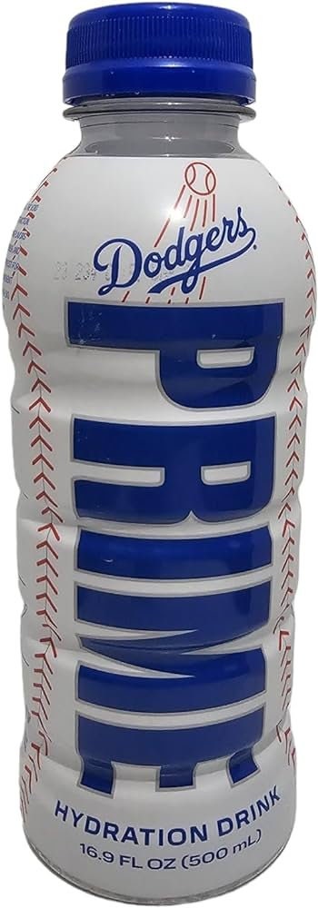 ULTRA Rare Prime Hydration LA DODGERS V1 Old Design Flavored