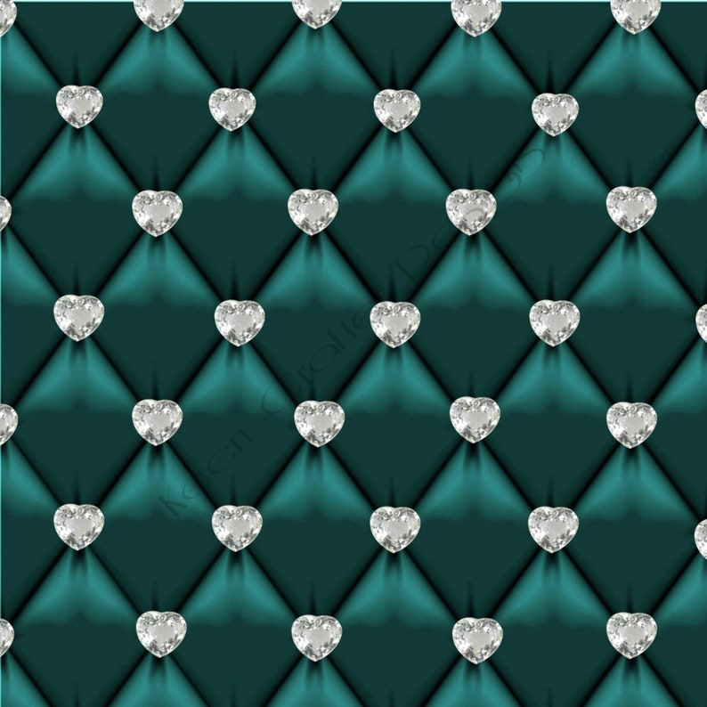 Teal Bird Digital Papers 12 x 12 300 dpi