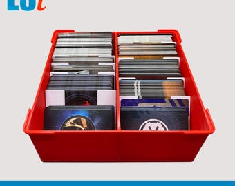STL - Pivot Divider Card Tray | Adjustable Storage Organizer for Trading Cards & Board Games