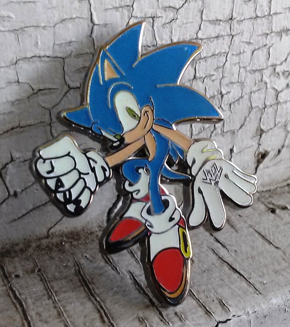 Sonic The Hedgehog - Electronic Sonic Pin Collection - Glow Sonic Lapel Pin - EDM