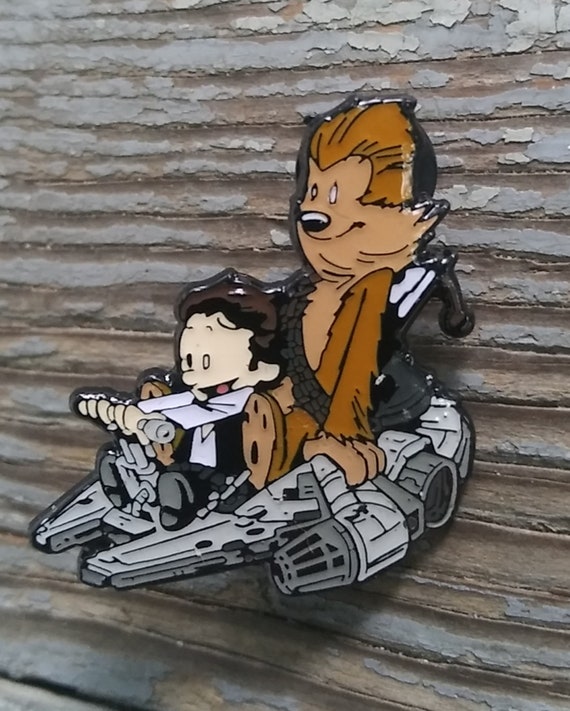 Calvin and Hobbes - Star Wars - Chewbacca - Han Solo - Mash Up - Millennium Falcon