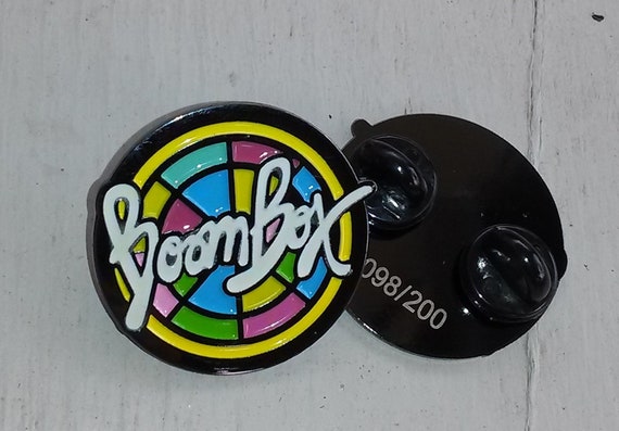 Boombox - Glow EDM Lapel Pin