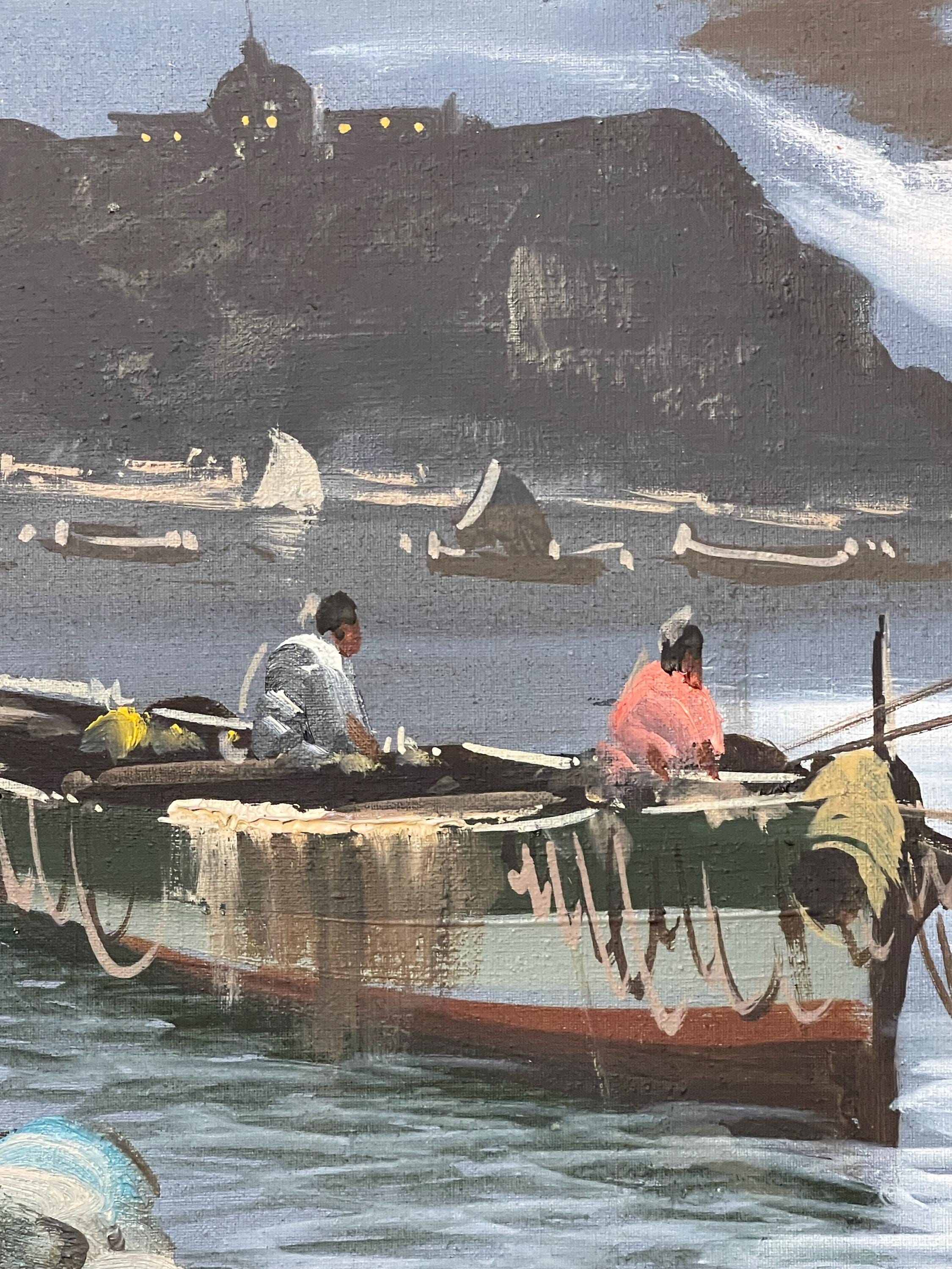 絵画、キャンバスに油絵、海 キャンバスに描いた油絵、海の風景、20世紀 - Etsy 日本