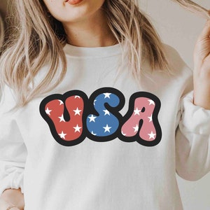 Retro USA Svg. 4th July Svg. America Svg. Patriotic Svg. Independence Day Svg. Fourth of july Svg. USA Silhouette. America Shirt Svg. Png.