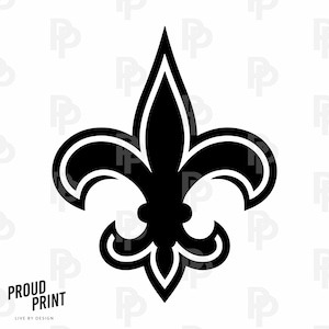Saints Fleur SVG. New Orleans Svg. Saints Icon Svg. Fleur De Lis Football Svg. New Orleans Shirt Svg. Saints Design Svg.