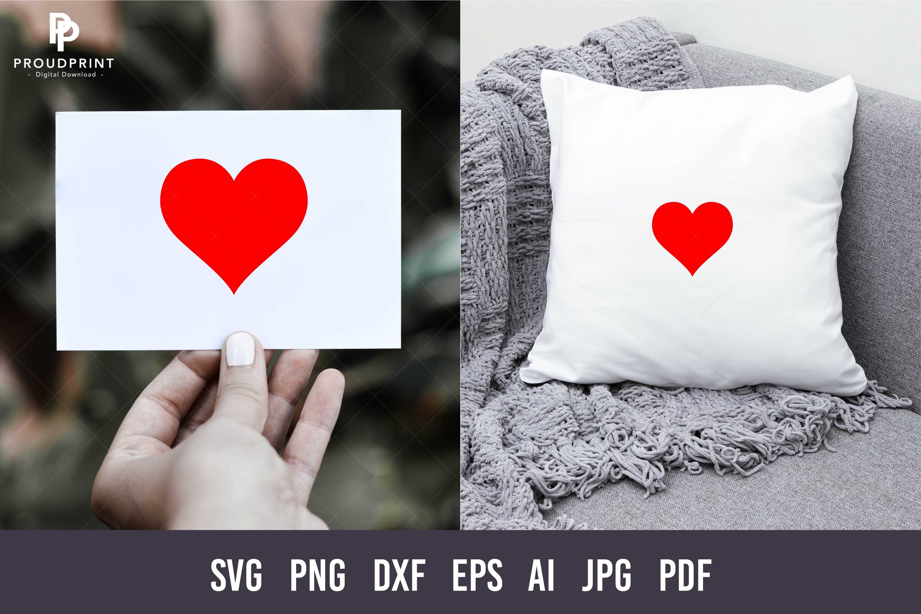 The Red Love Heart Will Naturally Dance The Simple Phrase Svg, Svg