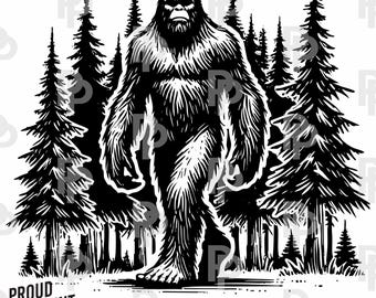 8 Bigfoot Svg. Bundle Bigfoot Silhouette. Yeti Svg. Bigfoot head Svg. Bigfoot forest Svg. Sasquatch Svg. illustrator. Vector. Cricut. DXF.