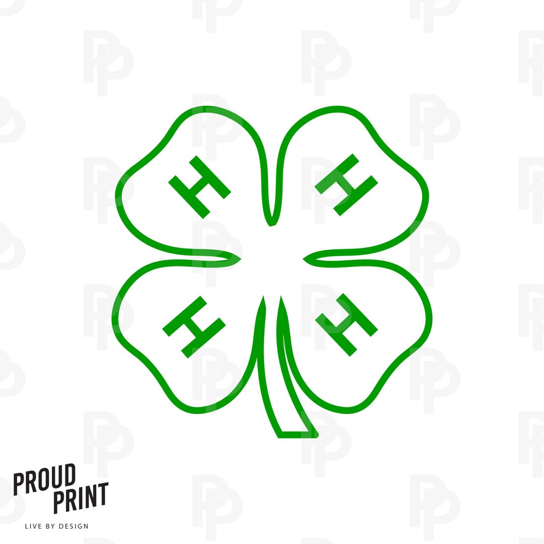 4H Clover Svg 4 H Clover Svg Leaf Clover Svg Green Four Clover Svg