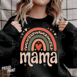 Rainbow Mama Svg for Shirt, Mama Life Svg, Mother's Day Svg, Mama Rainbow Svg Png, Svg Minimal Mama Svg, Sublimation, file for Cricut,