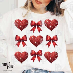 Valentine Png. Valentine Coquette Heart Glitter Png. Be Mine Png. Valentine Bow Png. XoXo Png. Valentine Shirt Design. Digital download.