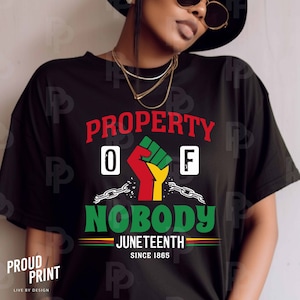 Property of nobody Juneteenth Svg. I am black history Svg. Juneteenth 1865 Svg. Africa SVG. Black Culture Svg. Juneteenth Shirt Svg. Cricut.
