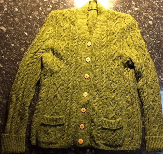 1960’s cable knit deadstock cardigan