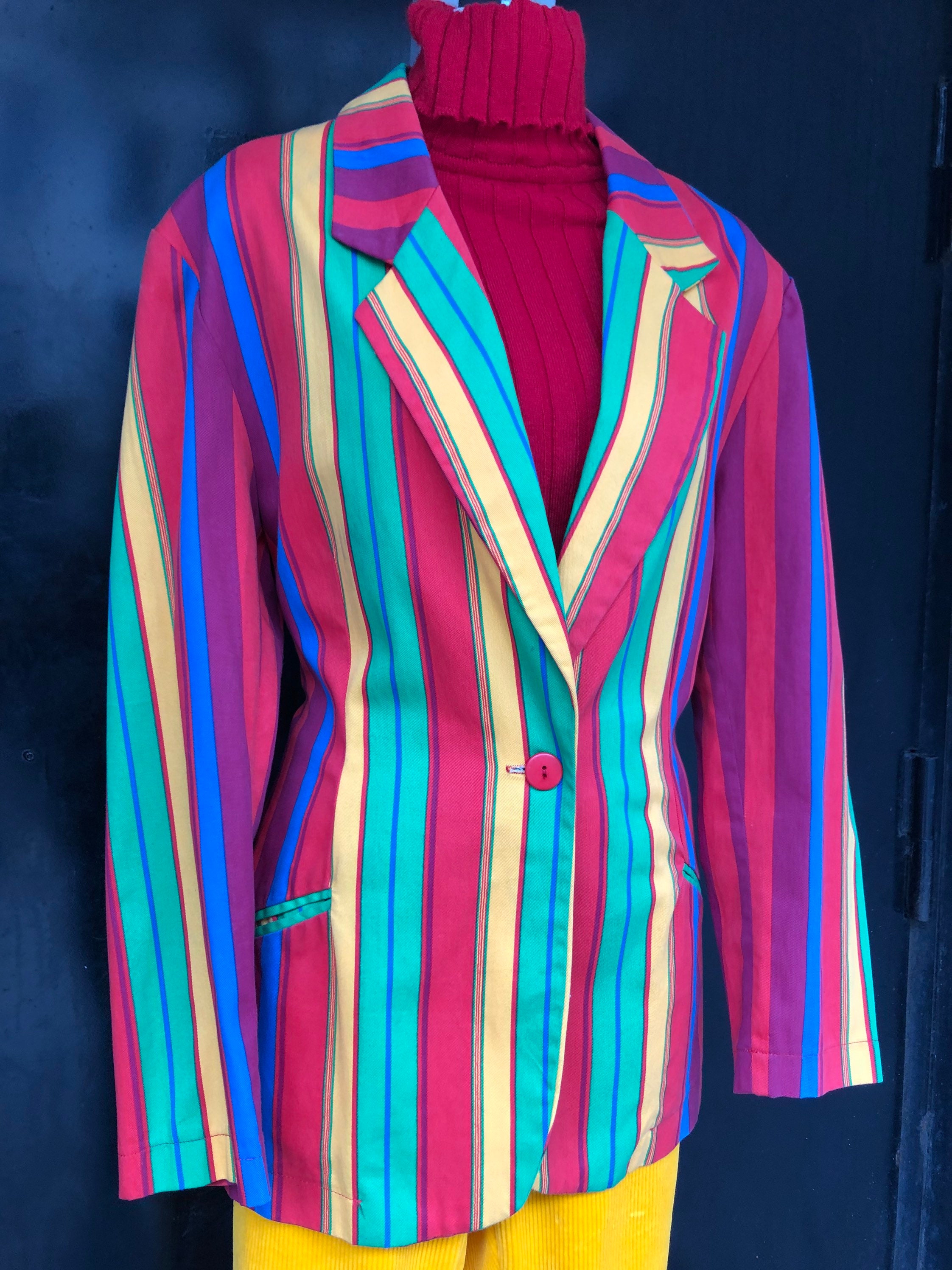 1970s Vibrant funky jacket Etsy