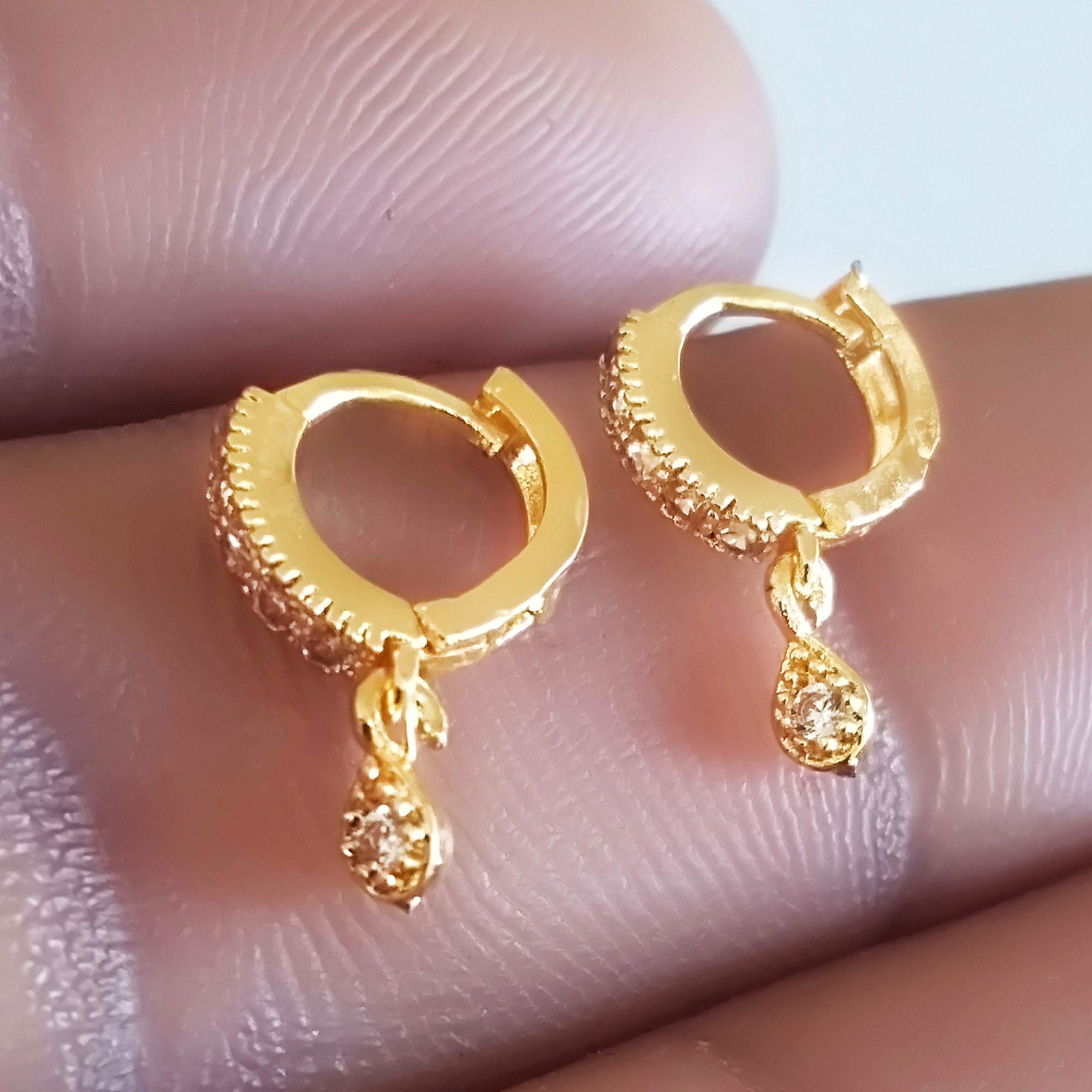 Indian Designer Golden Clip On CZ Nose Ring Non Piercing Women Fashion Jewelry 
