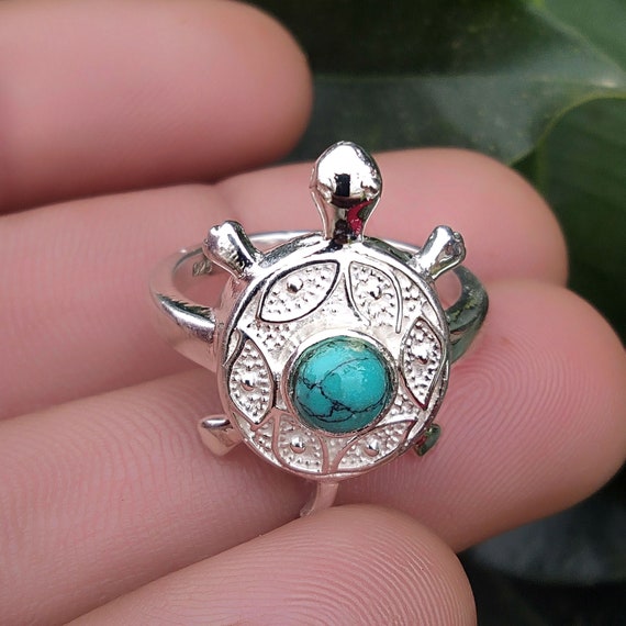 Sterling Silver Turtle Ladies Ring