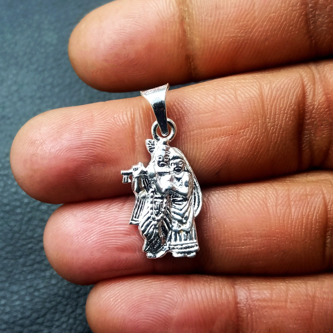 Radha shop krishna locket