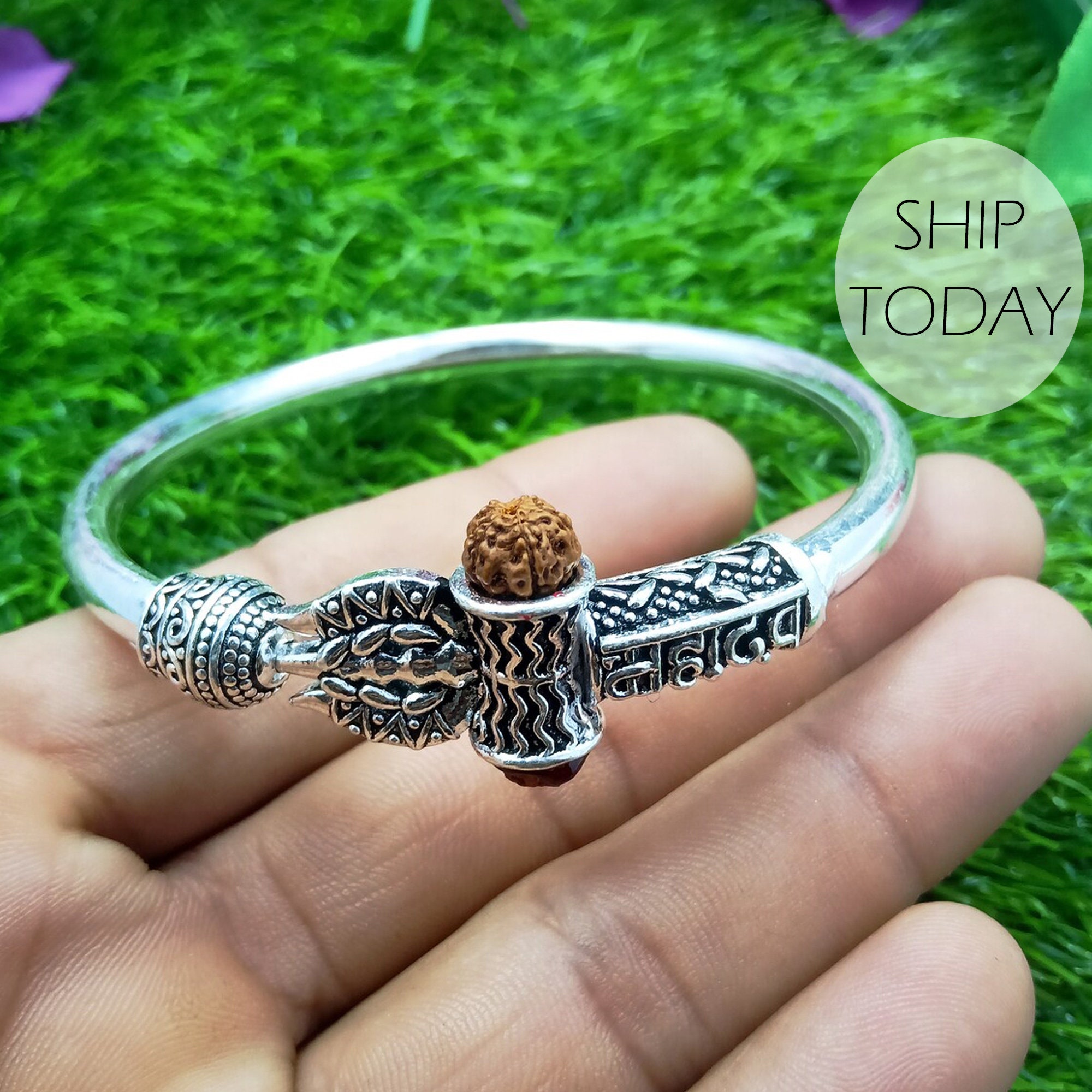 Mens silver kada store designs with prices