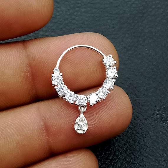 Round Zircon Nose Stud 925 Sterling Silver Body Piercing Nose Piercing  Jewelry For Women, Non Allergic, Perfect Party Gift 210507 From Xue08,  $10.78 | DHgate.Com