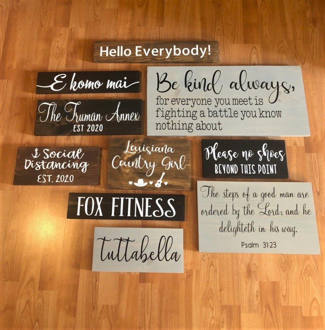 Custom Wood Sign Customizable Wood Sign Vinyl Decal Home Etsy