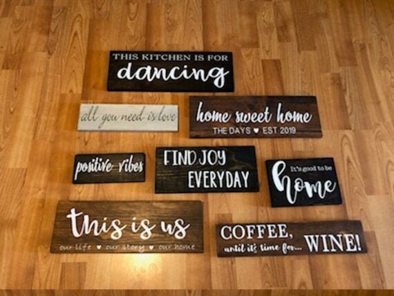 Custom Wood Sign Customizable Vinyl Decal Home New Zealand - Vinyl Home Decor Wood Custom Wood Sign Customizable Vinyl Decal Home New Zealand - Vinyl Home Decor Wood