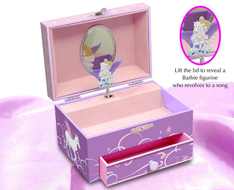 barbie musical jewelry box
